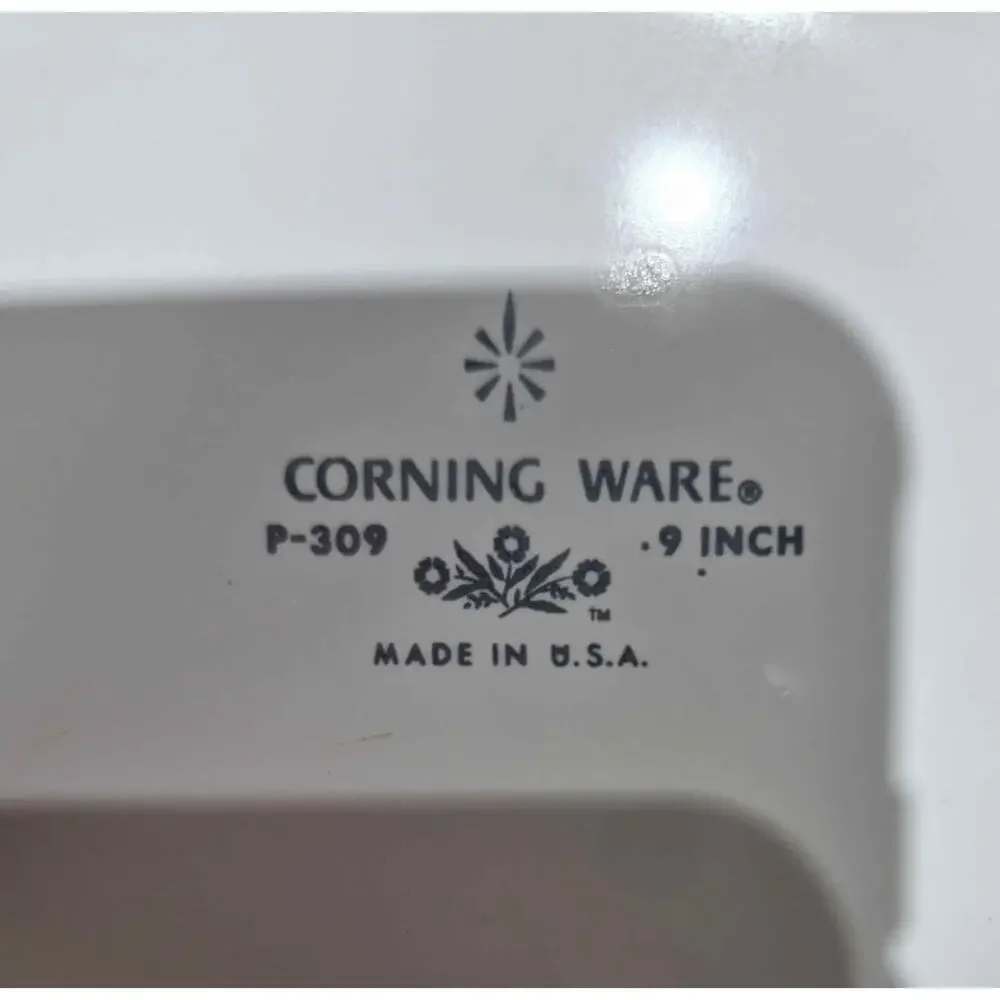 Corning Ware Blue Cornflower Pie Plate 9